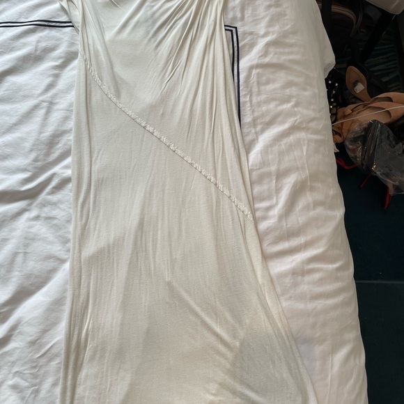 Rick Owens " Vicious " Pearl SS 2014 Ivory Draped Body Con T Shirt Dress - Picture 7 of 8